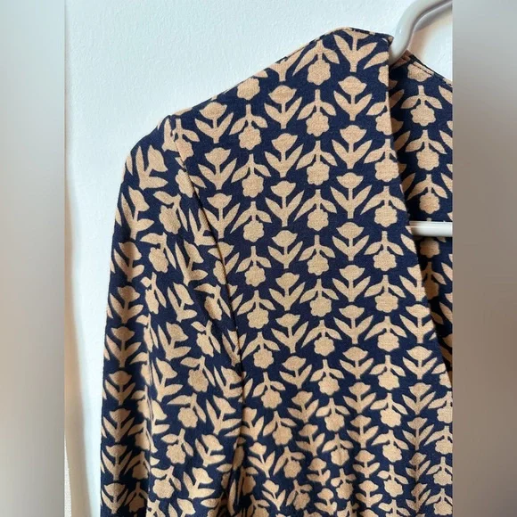 Boden Navy and Brown Floral Maxi Dress, Size 6 - Picture 10 of 12